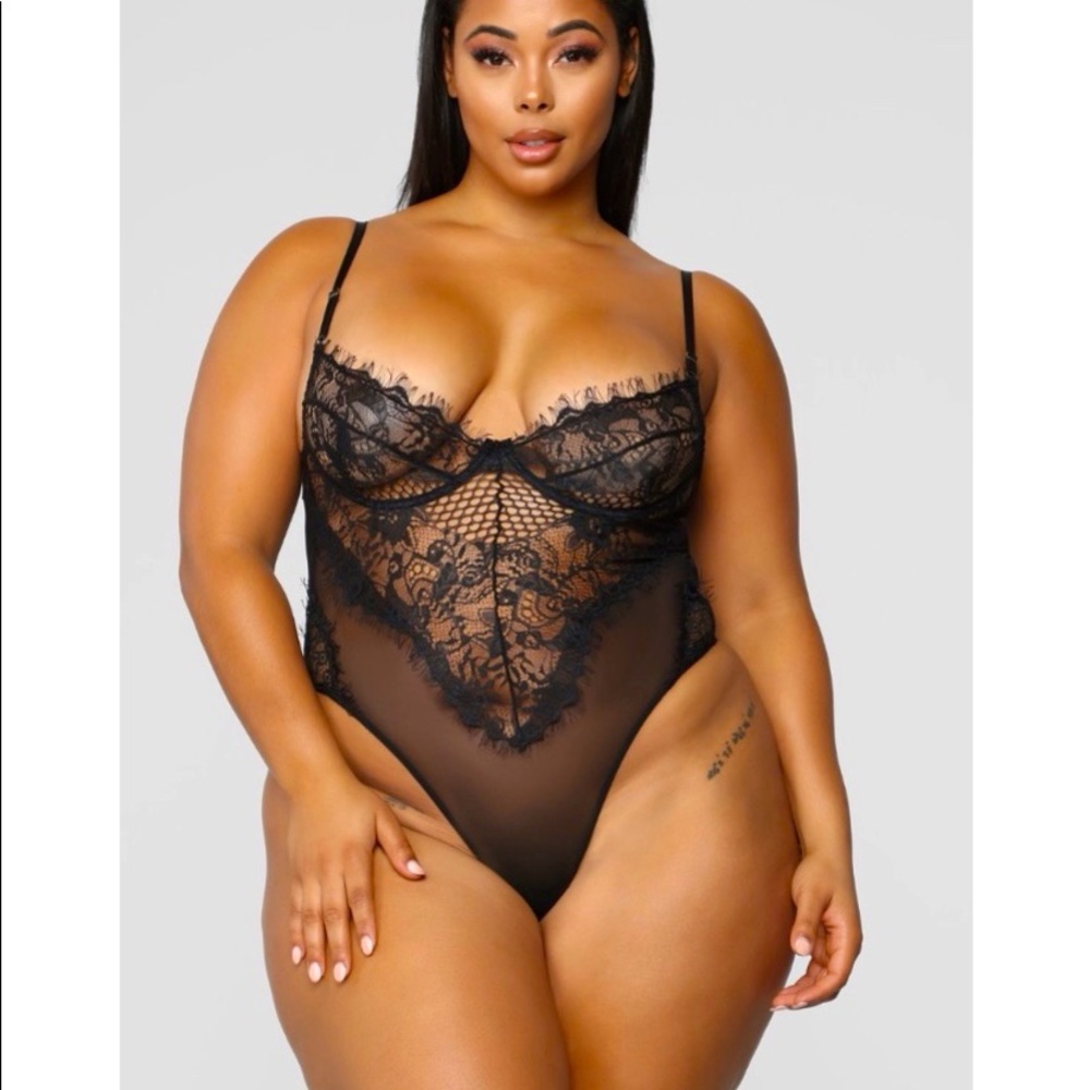 Laced Black Teddy